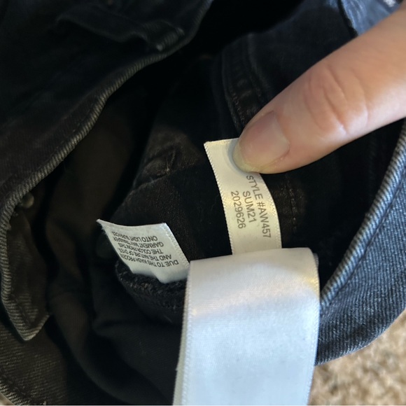 J. Crew Classic Denim Button Fly High Waisted Shorts in Black Wash - Picture 5 of 7